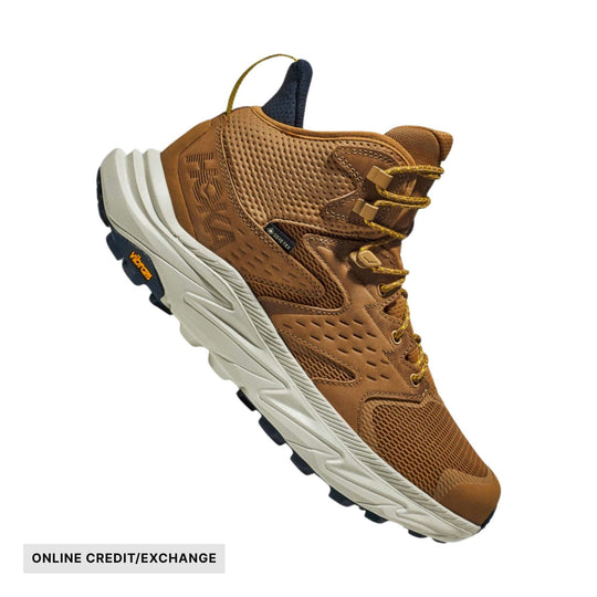 HOKA Men's Anacapa 2 Mid GTX Hiking Shoes - Honey/Celadon Tint - ONLINE CREDIT/EXCHANGE - Lenny's Shoe & Apparel