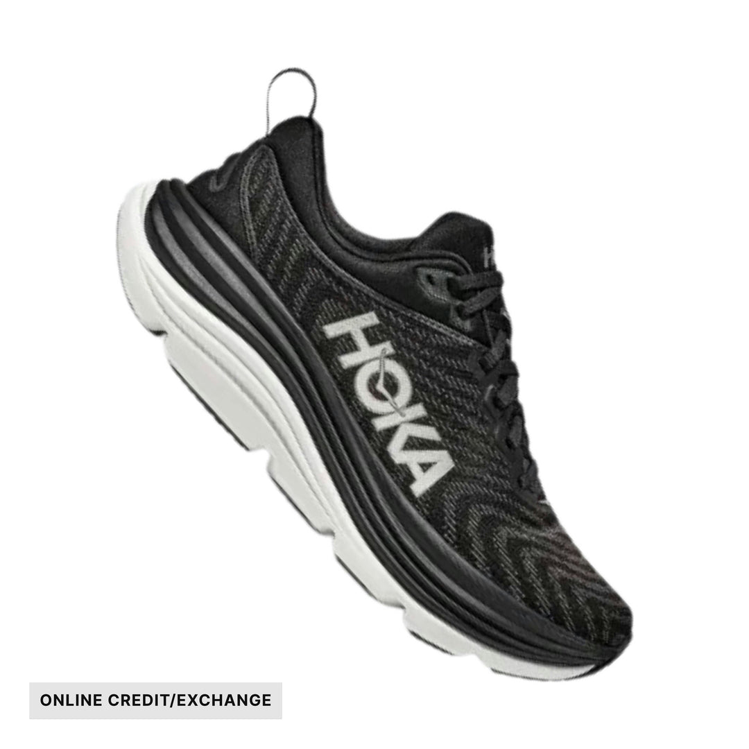 HOKA Men's Gaviota 5 - Black/White - ONLINE CREDIT/EXCHANGE - Lenny's Shoe & Apparel