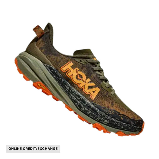 HOKA Men's Speedgoat 6 Trail Running Shoes - Antique Olive/Squash - ONLINE CREDIT/EXCHANGE - Lenny's Shoe & Apparel