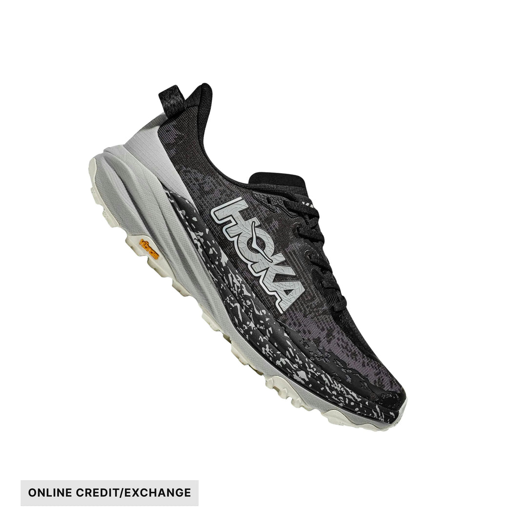 HOKA Men's Speedgoat 6 Trail Running Shoes - Black/Stardust - ONLINE CREDIT/EXCHANGE - Lenny's Shoe & Apparel