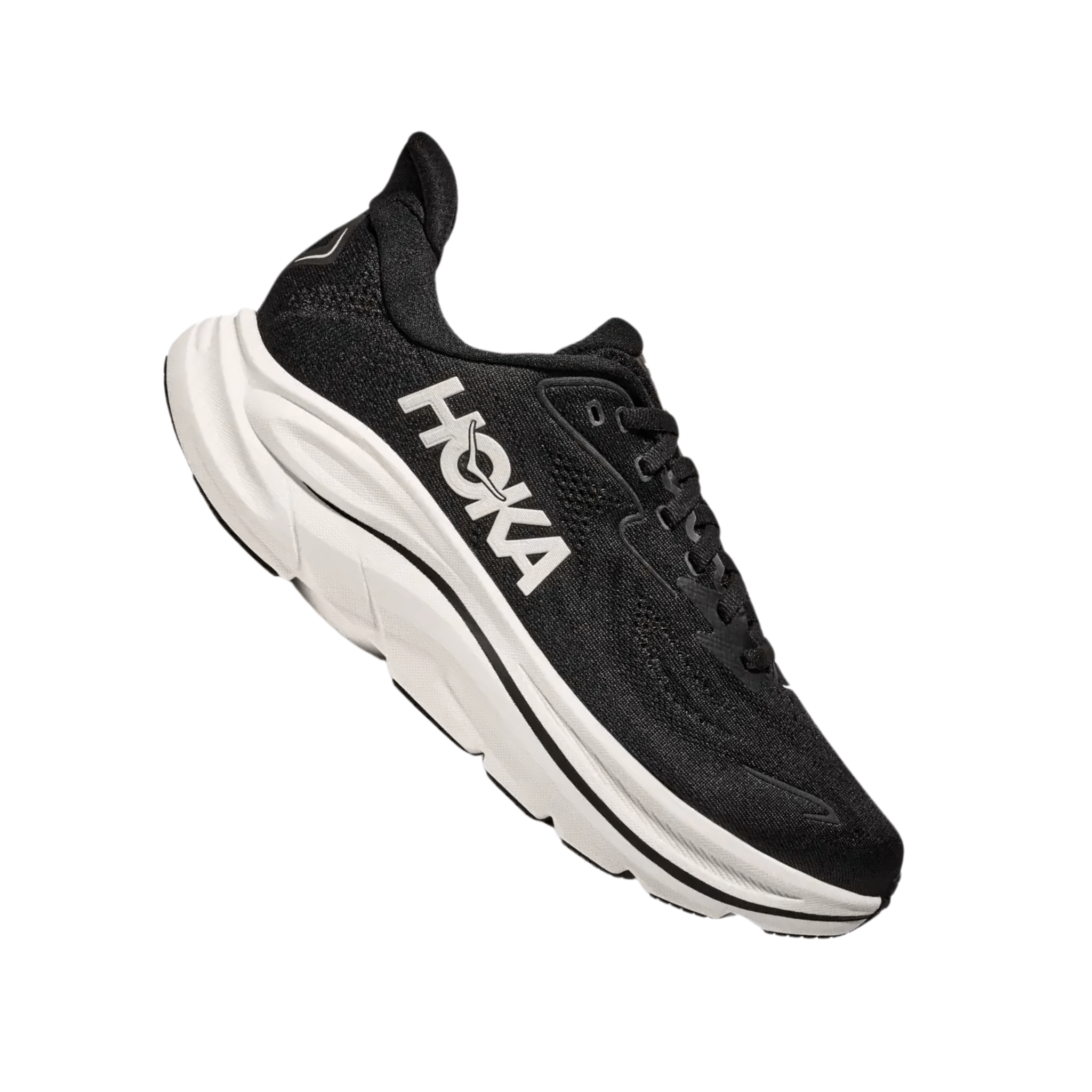 HOKA Men's Clifton 10 Running Shoes - Black/White – Lenny's Shoe