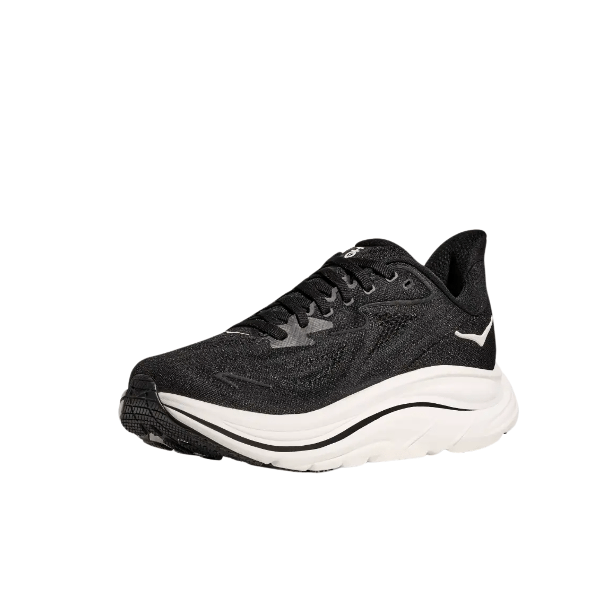 HOKA Men's Clifton 10 Running Shoes - Black/White – Lenny's Shoe