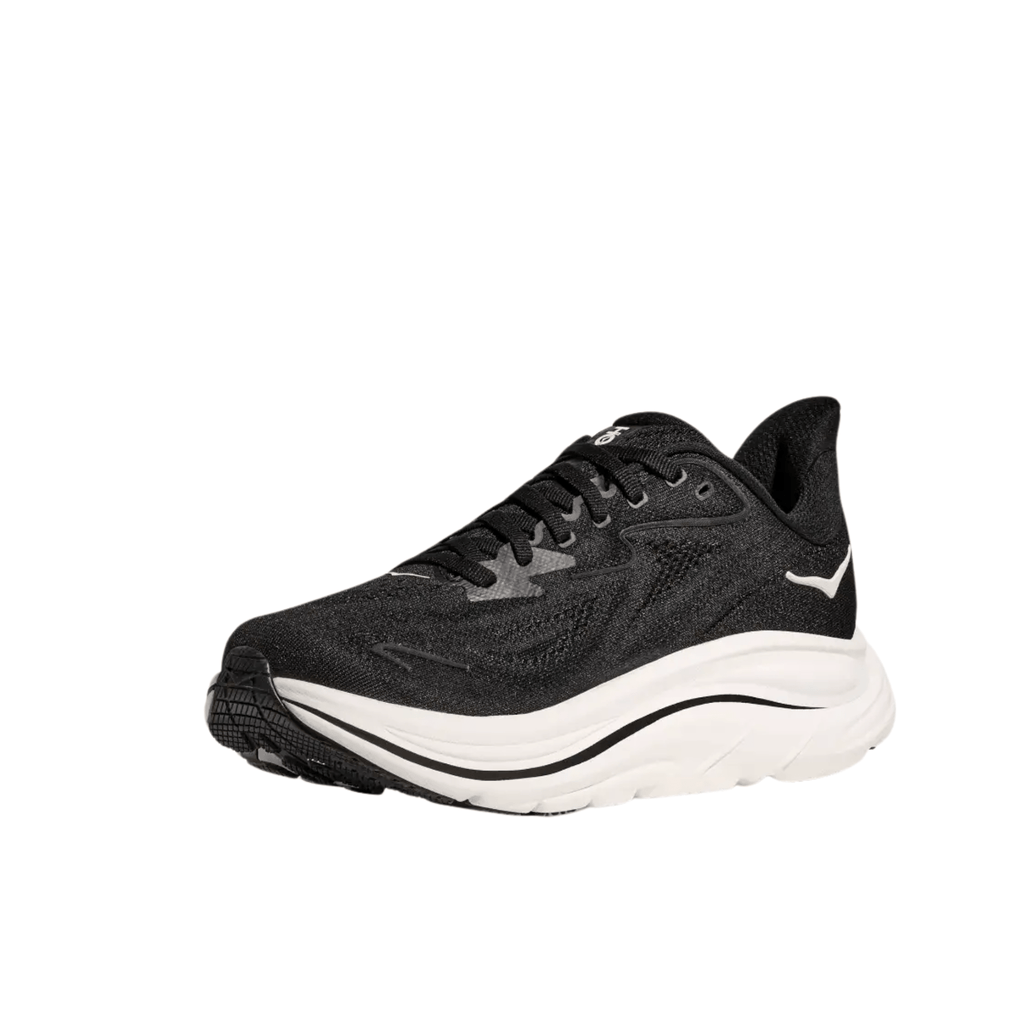 HOKA Men's Clifton 10 Running Shoes - Black/White - Lenny's Shoe & Apparel