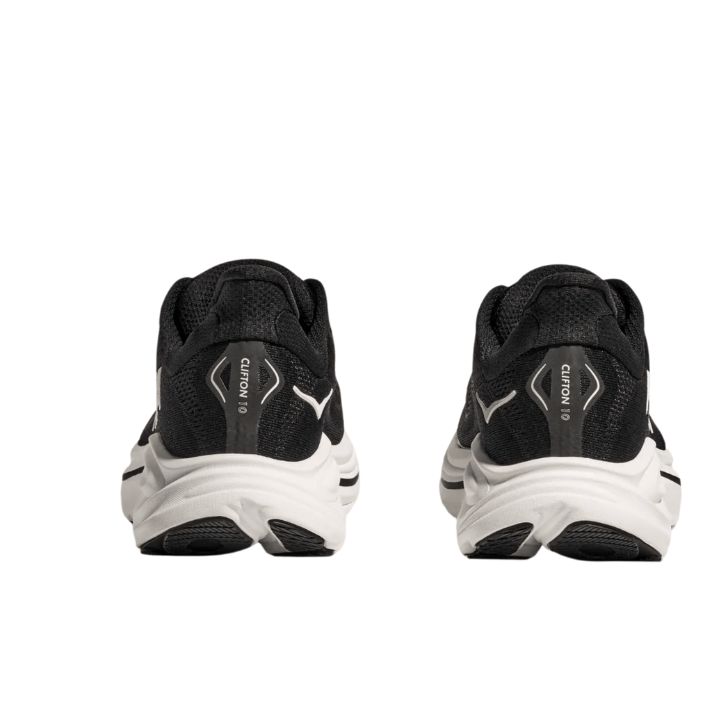 HOKA Men's Clifton 10 Running Shoes - Black/White - Lenny's Shoe & Apparel