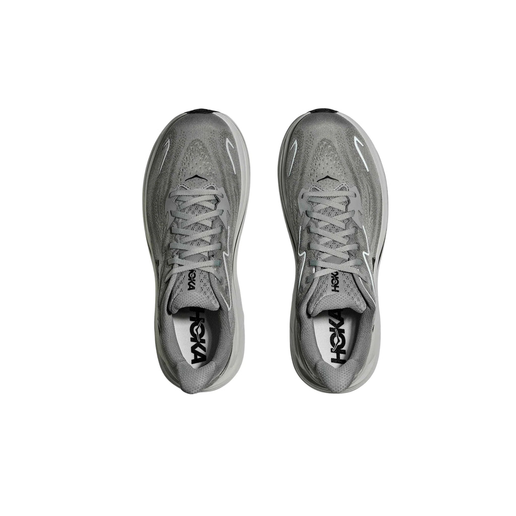 HOKA Men's Clifton 10 Running Shoes - Galactic Grey / Asteroid - Lenny's Shoe & Apparel