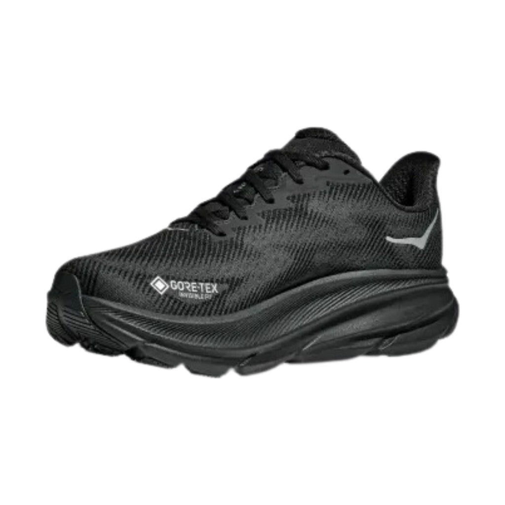 HOKA Men's Clifton 9 GTX Everyday Running Shoes - Black - Lenny's Shoe & Apparel