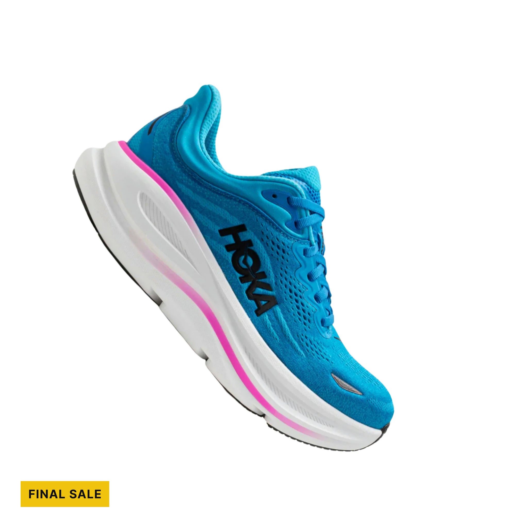 HOKA Women's Bondi 9 Running Shoes - Skyward Blue/Neon Fuchsia