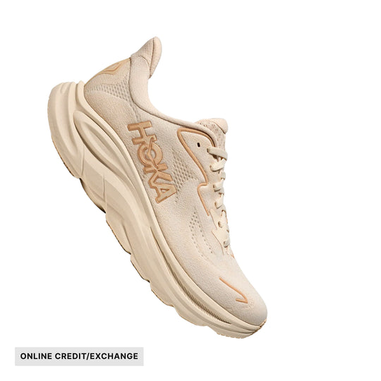 HOKA Women's Clifton 10 Running Shoes - Vanilla/Birch - ONLINE CREDIT/EXCHANGE - Lenny's Shoe & Apparel