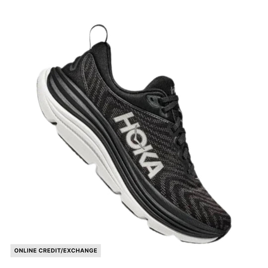 HOKA Women's Gaviota 5 Running Shoes - Black/White - ONLINE CREDIT/EXCHANGE - Lenny's Shoe & Apparel