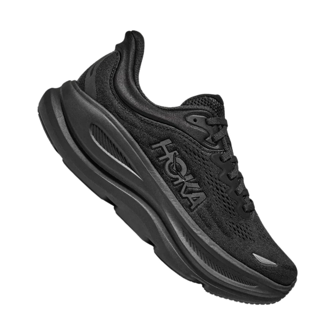 HOKA Women's Bondi 9 Running Shoes - Black/Black - Lenny's Shoe & Apparel
