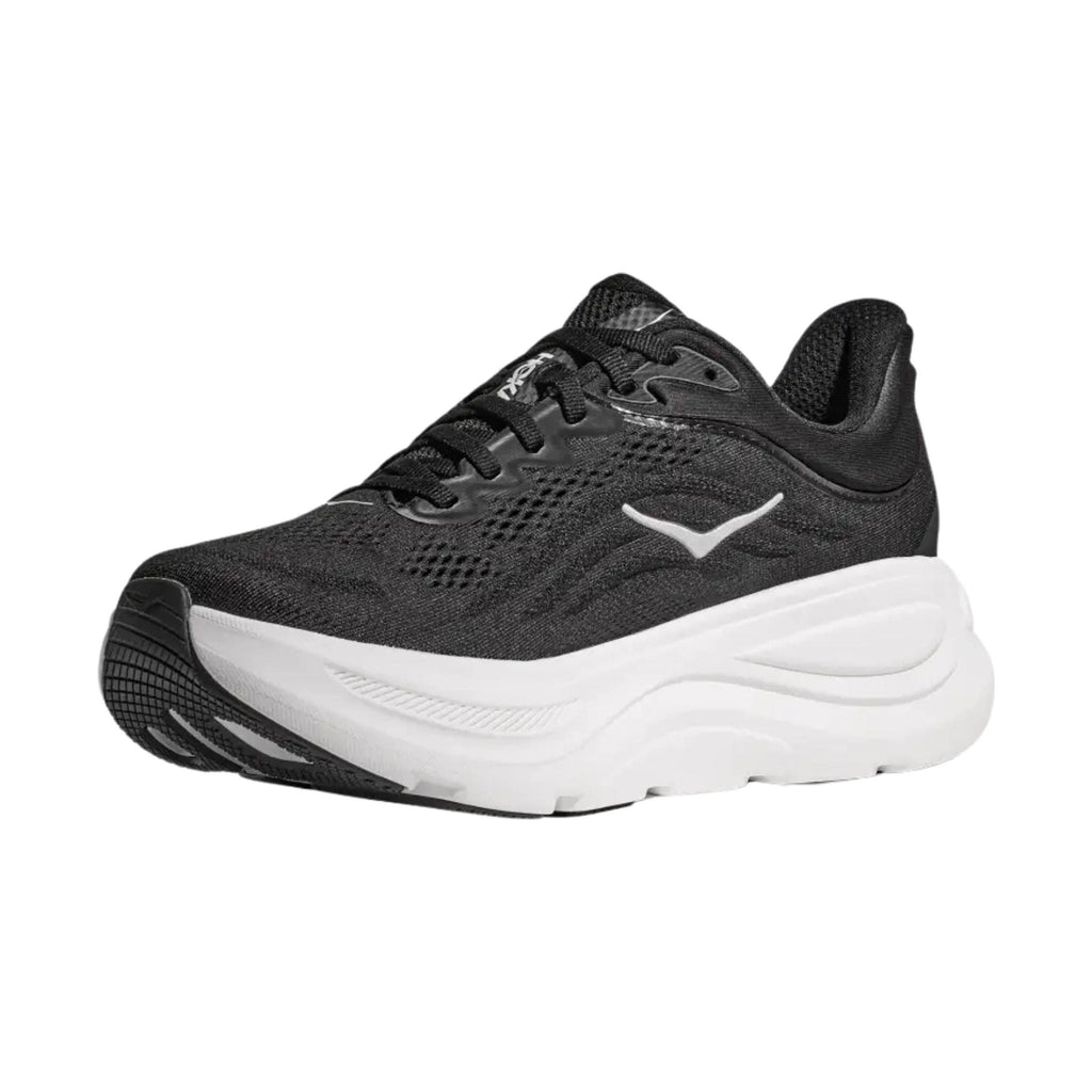 HOKA Women's Bondi 9 Running Shoes - Black/White - Lenny's Shoe & Apparel