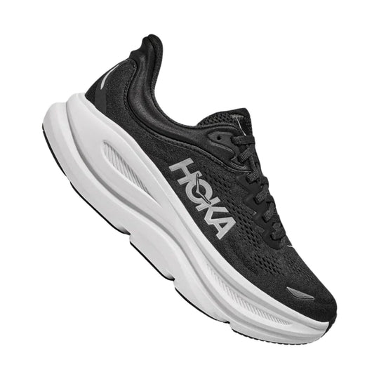 HOKA Women's Bondi 9 Running Shoes - Black/White - Lenny's Shoe & Apparel