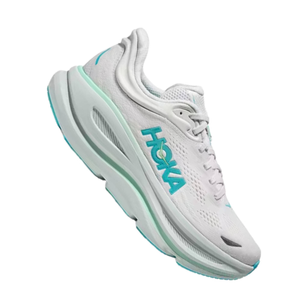 HOKA Women's Bondi 9 Running Shoes - Frost/ Cielo Blue - Lenny's Shoe & Apparel