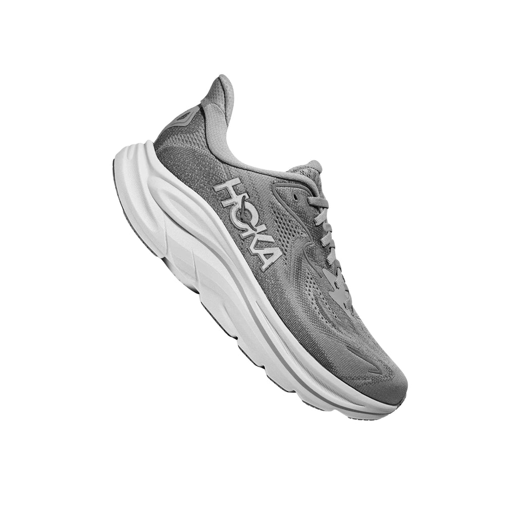 HOKA Women's Clifton 10 Running Shoes - Stellar Grey / Galactic Grey - Lenny's Shoe & Apparel