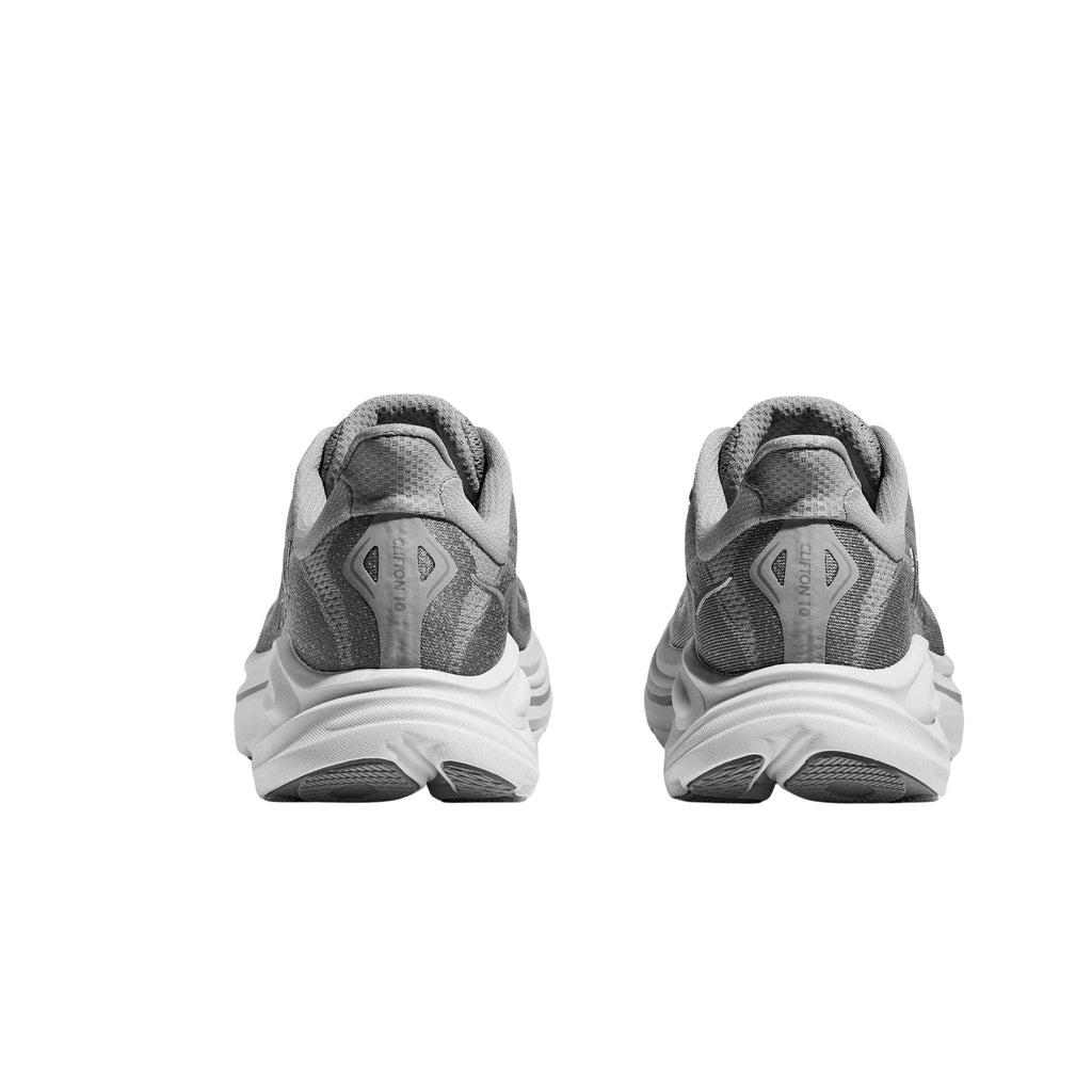 HOKA Women's Clifton 10 Running Shoes - Stellar Grey / Galactic Grey - Lenny's Shoe & Apparel