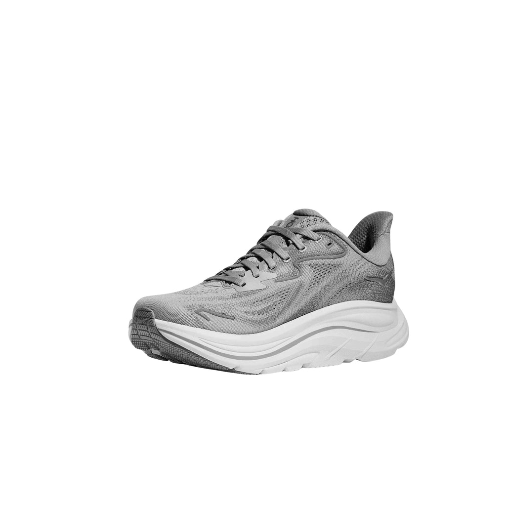 HOKA Women's Clifton 10 Running Shoes - Stellar Grey / Galactic Grey - Lenny's Shoe & Apparel