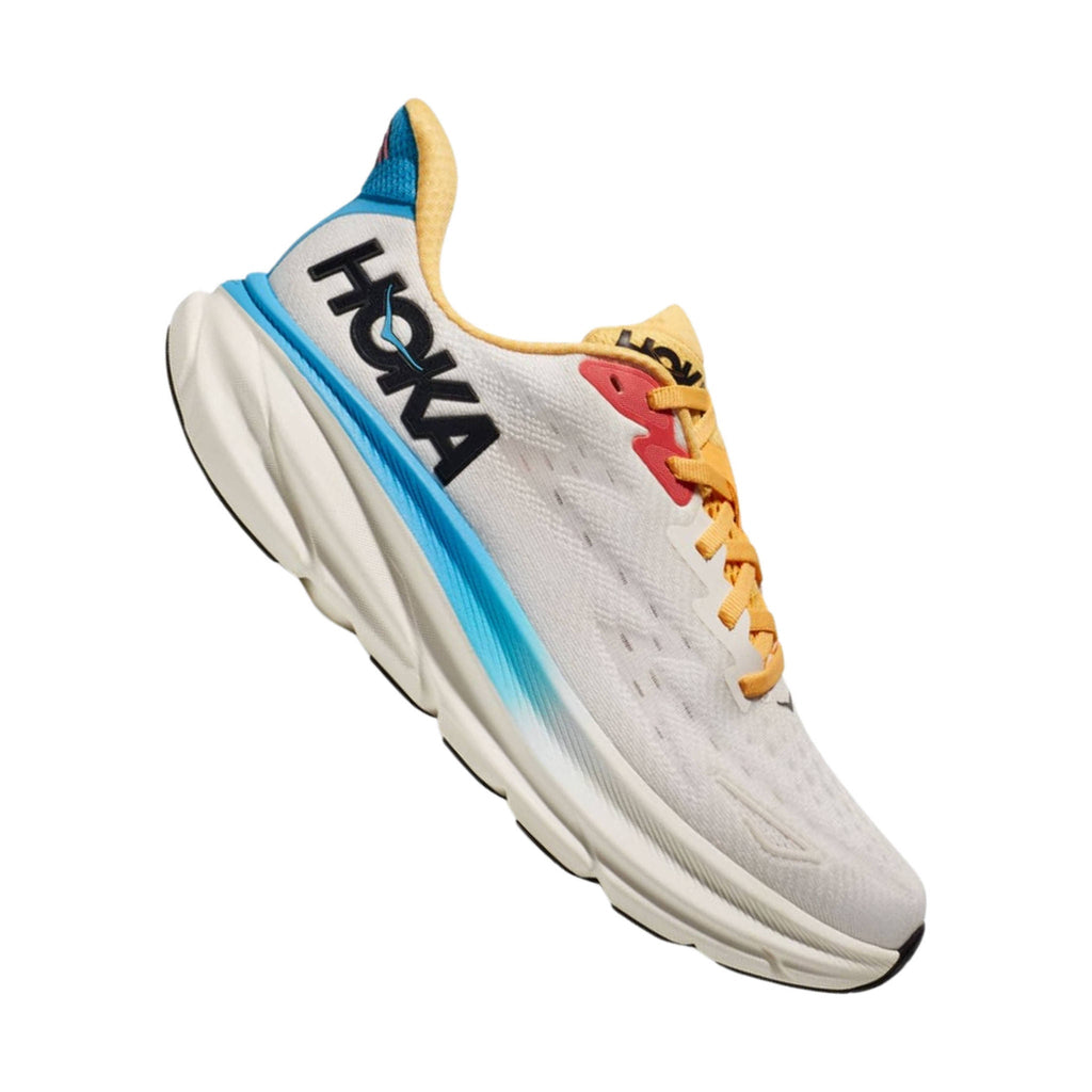 HOKA Women's Clifton 9 - Blanc De Blanc/Swim Day - Lenny's Shoe & Apparel