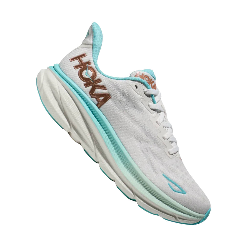 HOKA Women's Clifton 9 - Frost/Rose Gold - Lenny's Shoe & Apparel