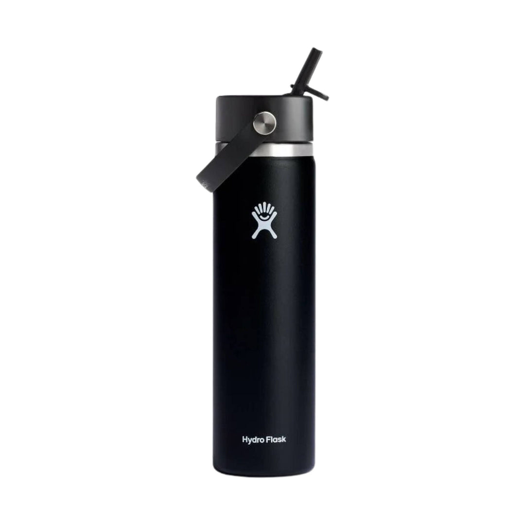 Hydro Flask 24 oz Wide Mouth With Flex Straw Cap - Black - Lenny's Shoe & Apparel