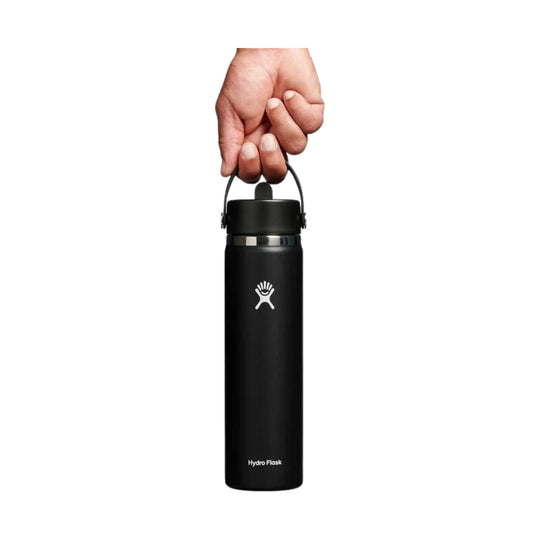 Hydro Flask 24 oz Wide Mouth With Flex Straw Cap - Black - Lenny's Shoe & Apparel