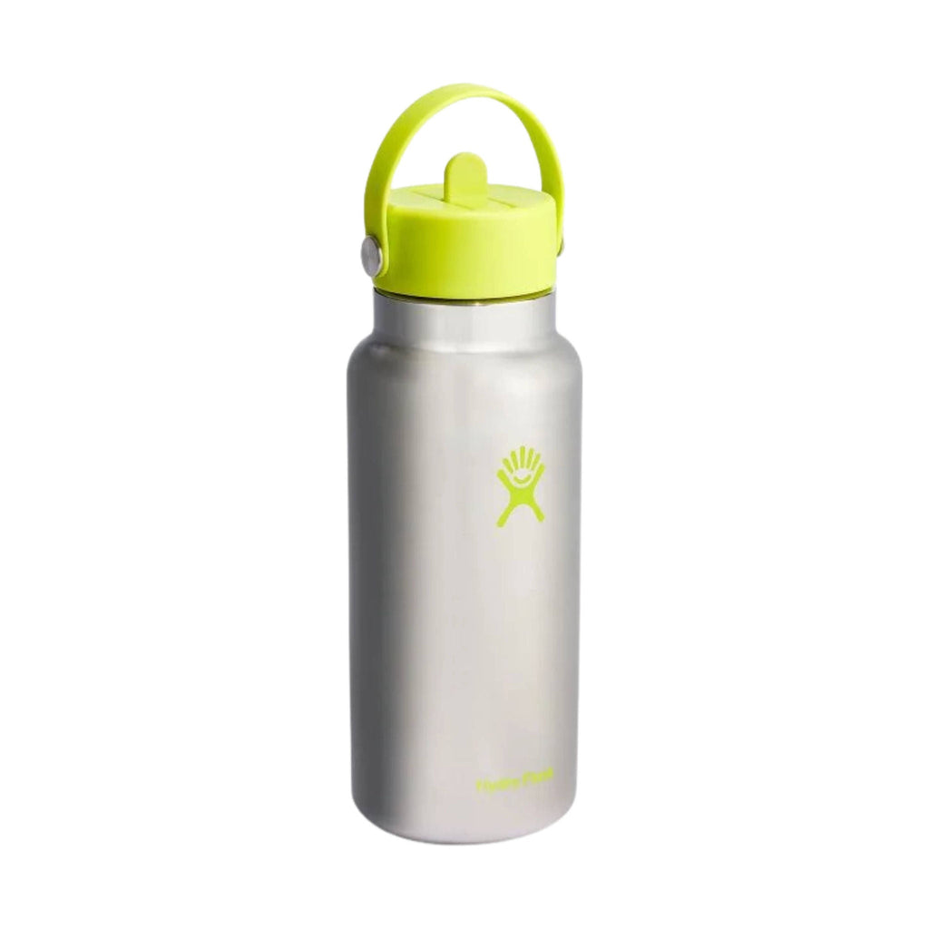 Hydro Flask 32 oz Wide Mouth With Flex Straw Cap - Stainless Lime (Limited Edition) - Lenny's Shoe & Apparel