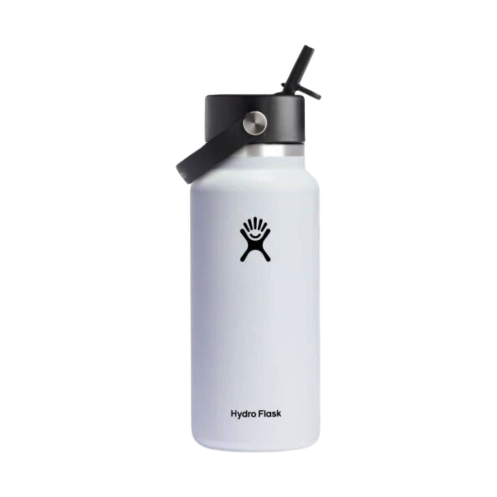 Hydro Flask 32 oz Wide Mouth With Flex Straw Cap - White - Lenny's Shoe & Apparel