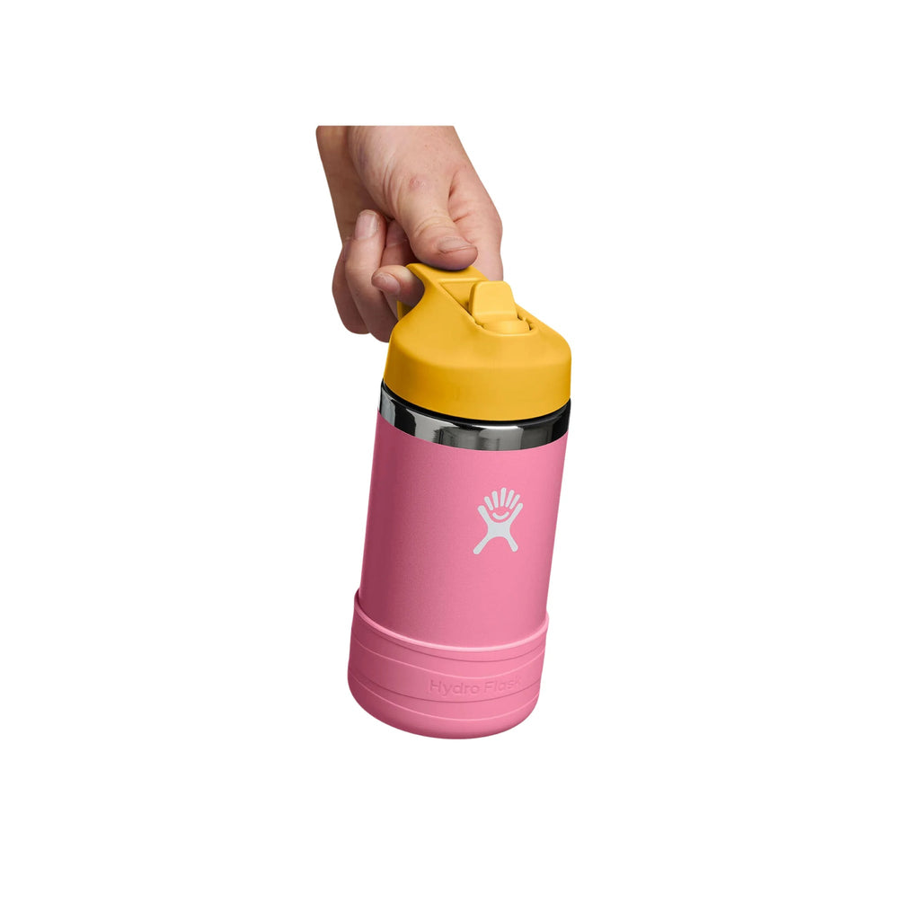 Hydro Flask Kids' 12 OZ Wide Mouth With Straw Cap - Dahlia - Lenny's Shoe & Apparel