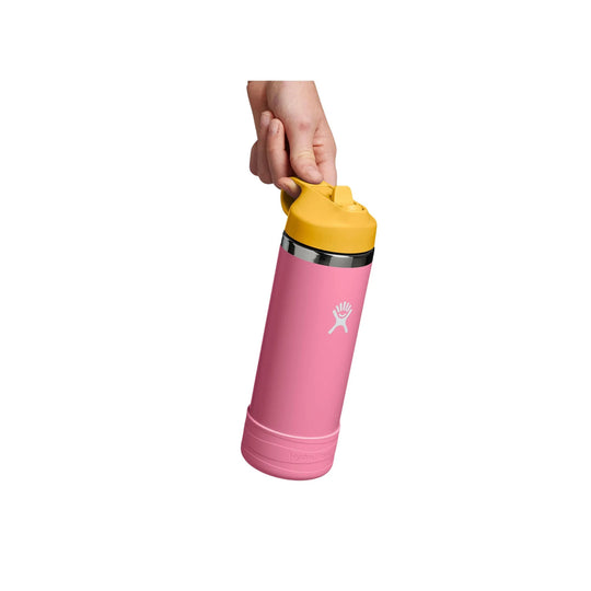 Hydro Flask Kids' 18 OZ Wide Mouth With Straw Cap - Dahlia - Lenny's Shoe & Apparel