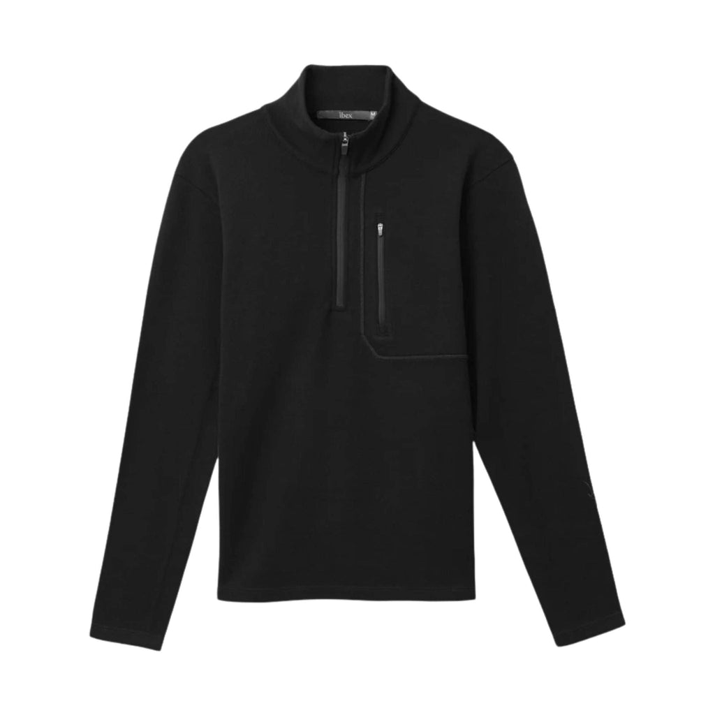 Ibex Men's Shak Quarter Zip - Black - Lenny's Shoe & Apparel