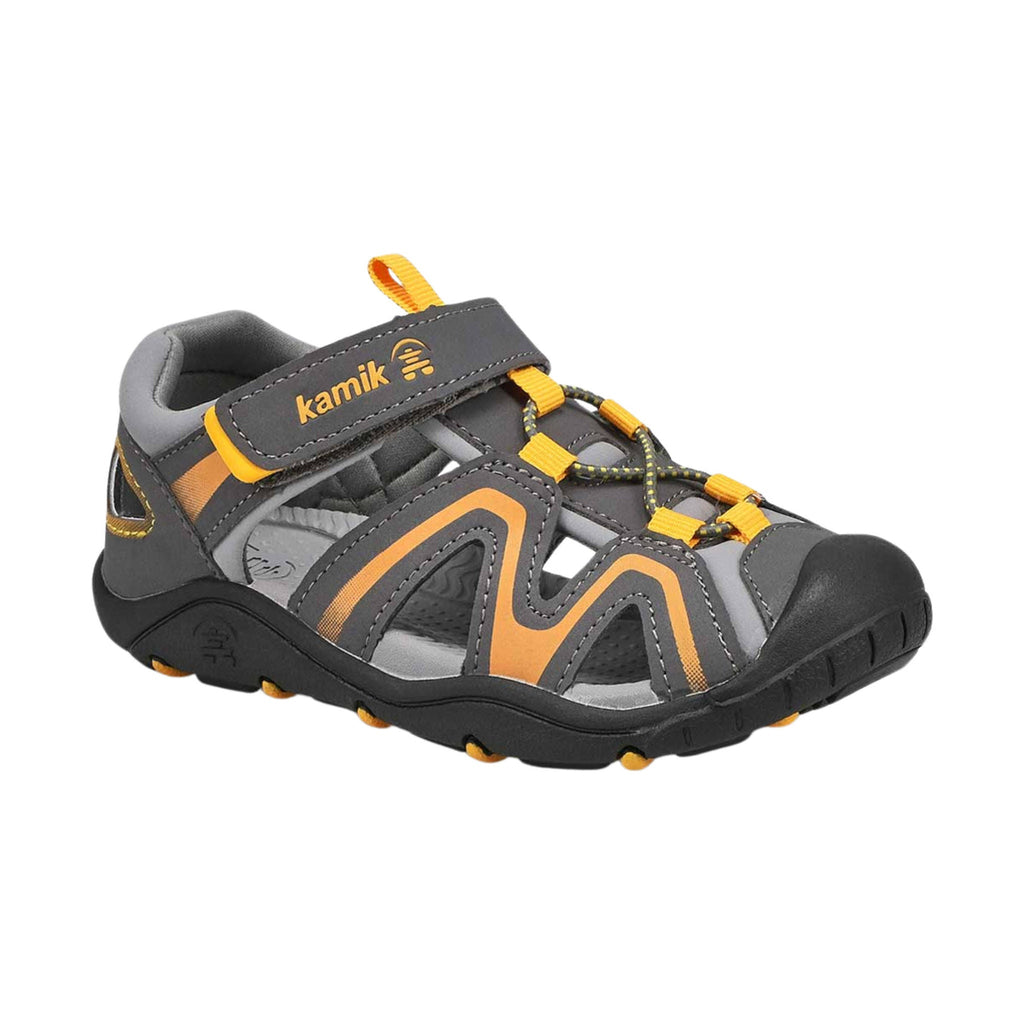 Kamik Kids' Kick Sandals - Grey/Orange - ONLINE STORE CREDIT/EXCHANGE ONLY - Lenny's Shoe & Apparel