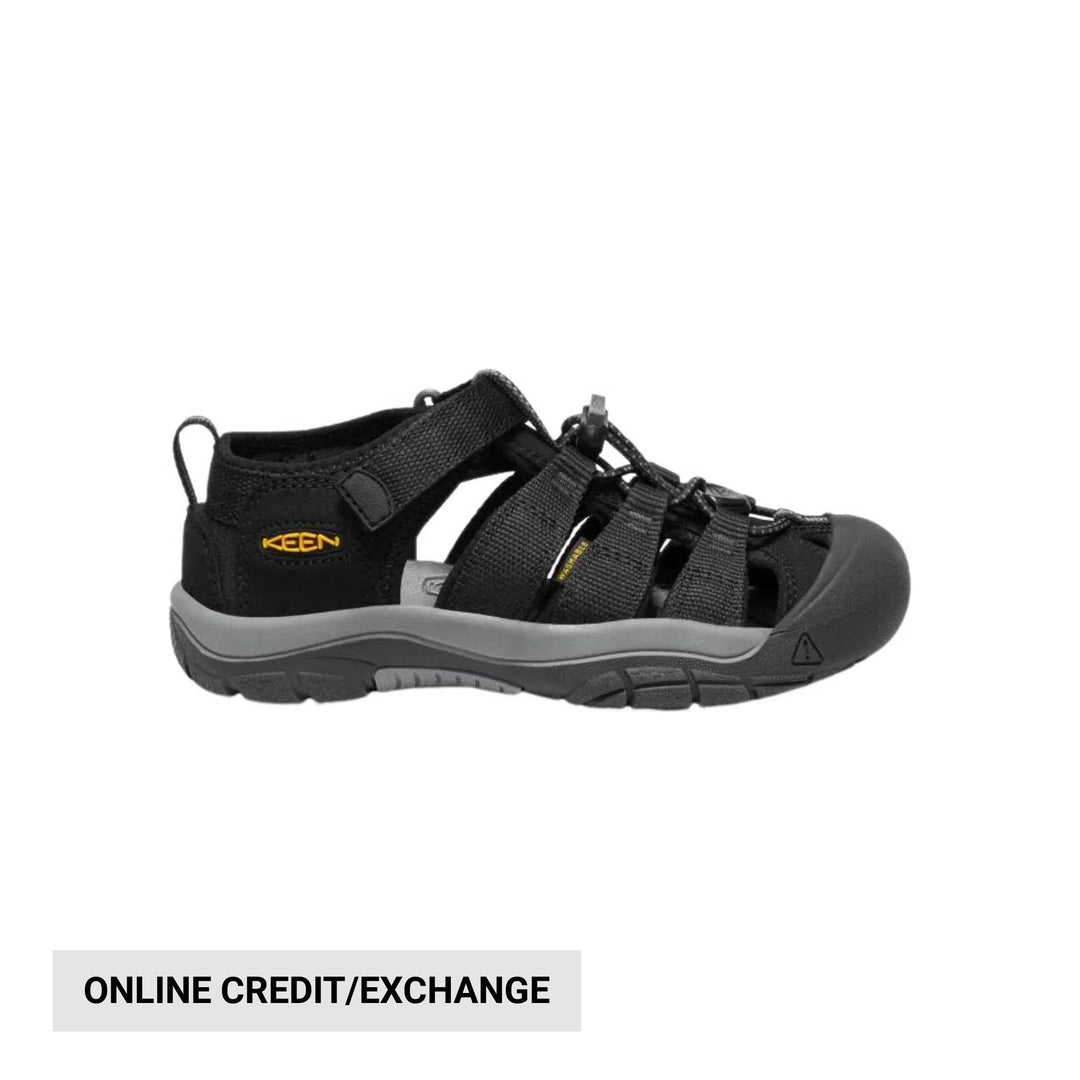KEEN Big Kids' Newport H2 - Black/Keen Yellow - Lenny's Shoe & Apparel