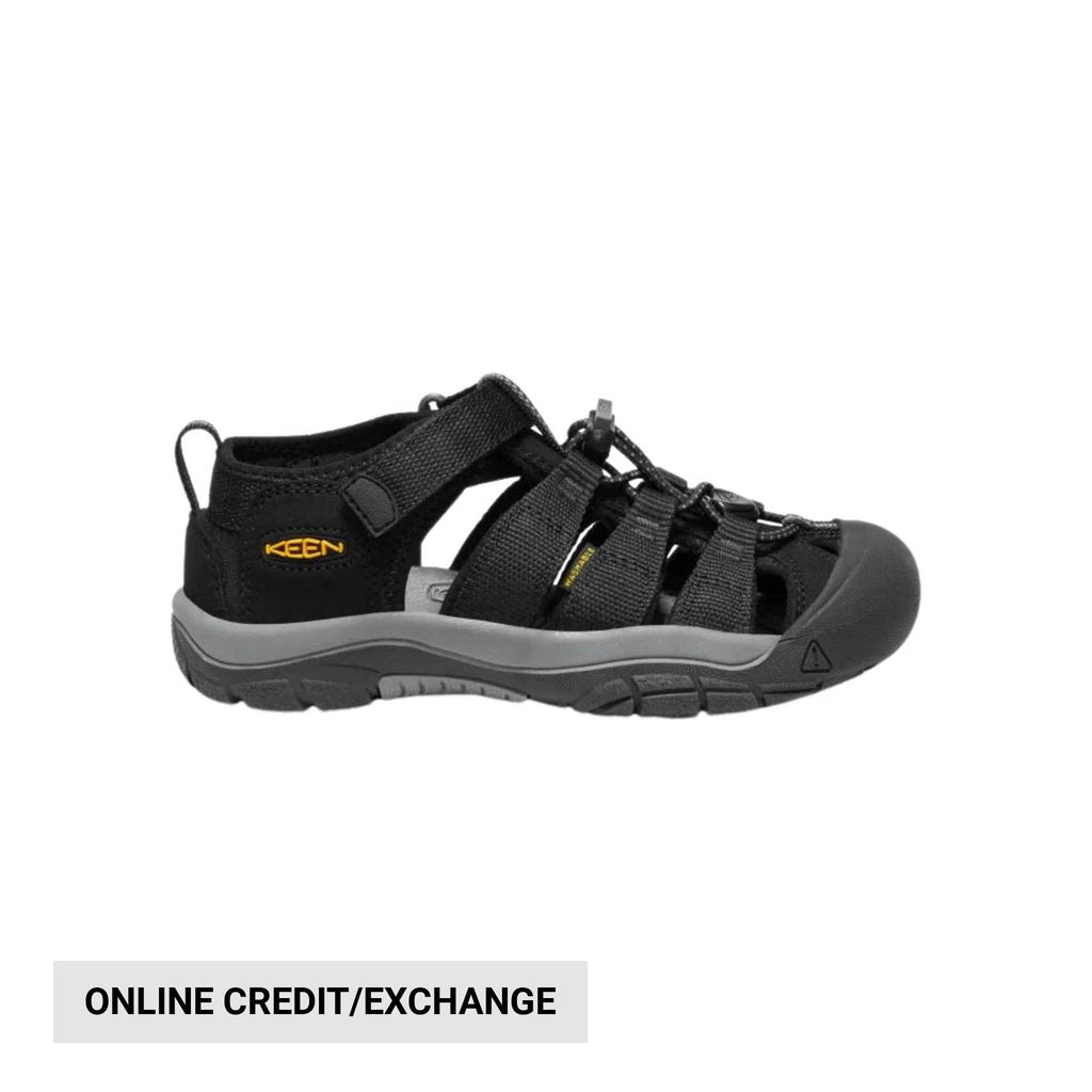 KEEN Big Kids' Newport H2 - Black/Keen Yellow - Lenny's Shoe & Apparel