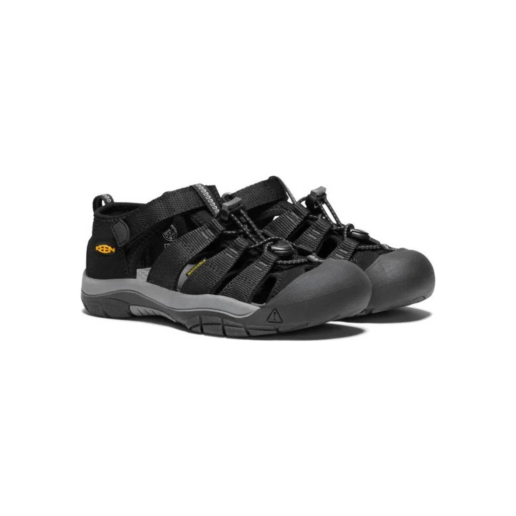 KEEN Big Kids' Newport H2 - Black/Keen Yellow - Lenny's Shoe & Apparel