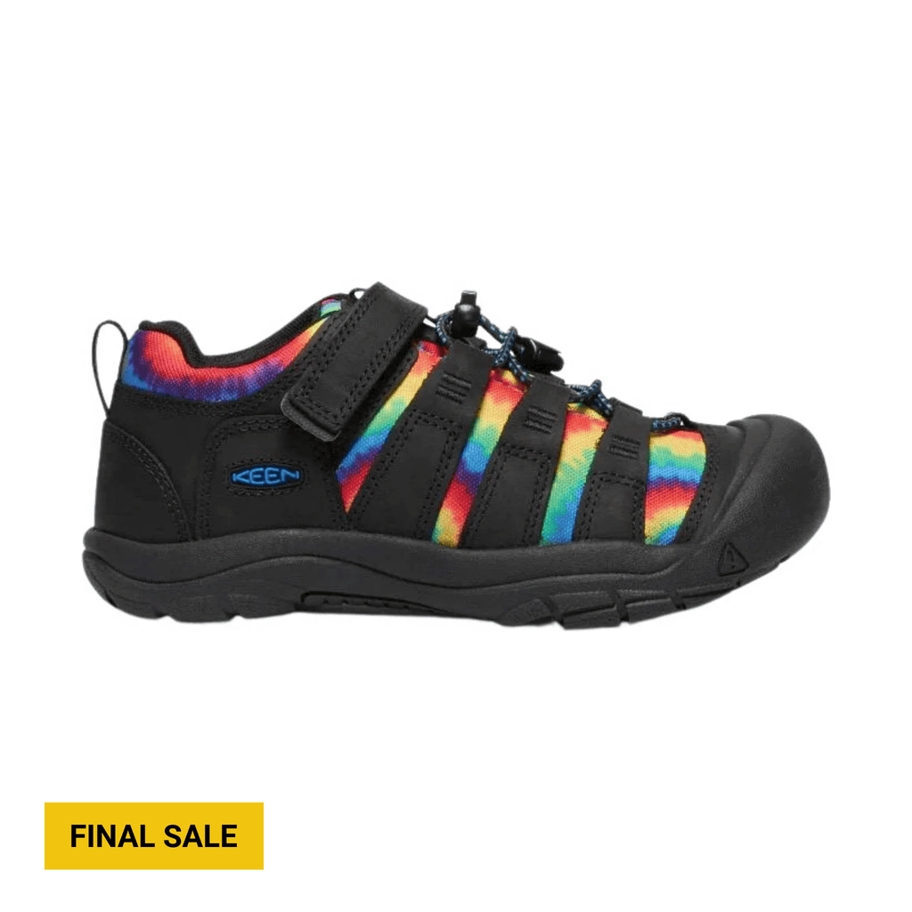 KEEN Big Kids' Newport Shoe - Black/Original Tie Dye - Lenny's Shoe & Apparel