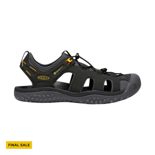 KEEN Men's Solr Sandal - Black/Gold - FINAL SALE - Lenny's Shoe & Apparel