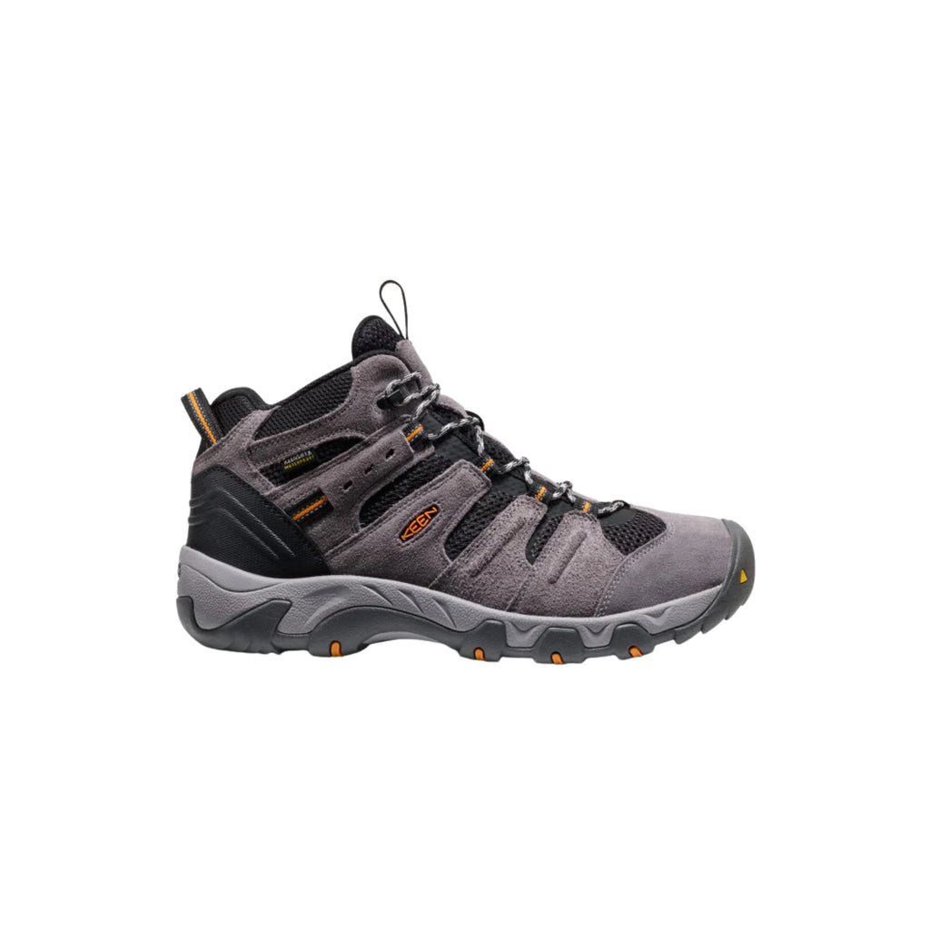 KEEN Men's Headout Waterproof Mid Hiking Boots - Magnet/Orange Pepper - Lenny's Shoe & Apparel