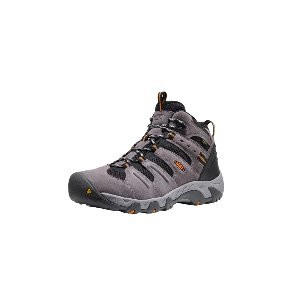 KEEN Men's Headout Waterproof Mid Hiking Boots - Magnet/Orange Pepper - Lenny's Shoe & Apparel