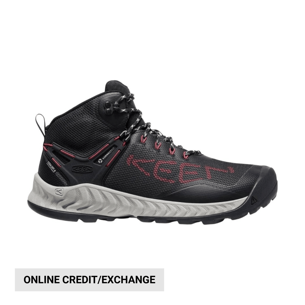 KEEN Men's NXIS EVO Waterproof Boot - Black/Red Carpet - Lenny's Shoe & Apparel