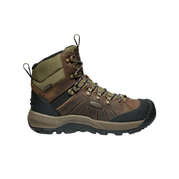 KEEN Men's Revel IV Polar Waterproof Winter Boots - Bison/Orange