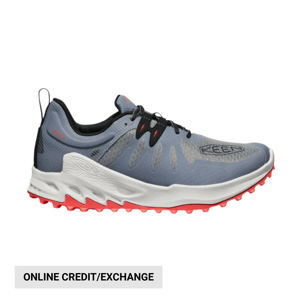 KEEN Men's Zionic Waterproof Hiking Shoes - Steel Grey/Poppy Red - Lenny's Shoe & Apparel
