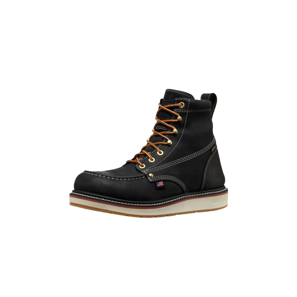 KEEN Utility Men's Liberty 6 Inch Waterproof Carbon Toe Work Boots - Black/Gum - Lenny's Shoe & Apparel