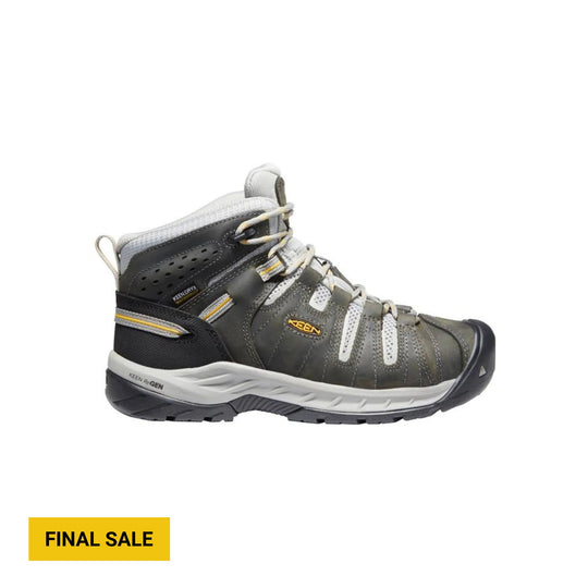 KEEN Utility Women's Flint II Mid Waterproof Steel Toe Work Boots - Magnet - Lenny's Shoe & Apparel