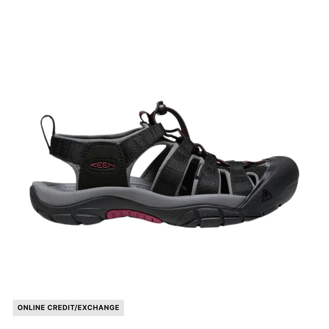 KEEN Women's Newport H2 - Black/Raspberry Wine - ONLINE CREDIT/EXCHANGE - Lenny's Shoe & Apparel
