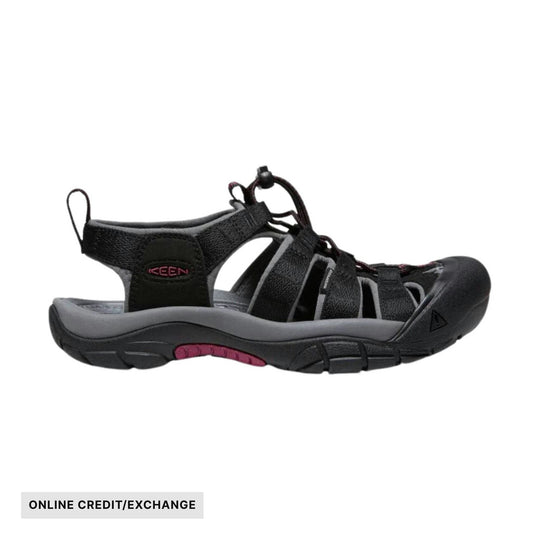 KEEN Women's Newport H2 - Black/Raspberry Wine - ONLINE CREDIT/EXCHANGE - Lenny's Shoe & Apparel