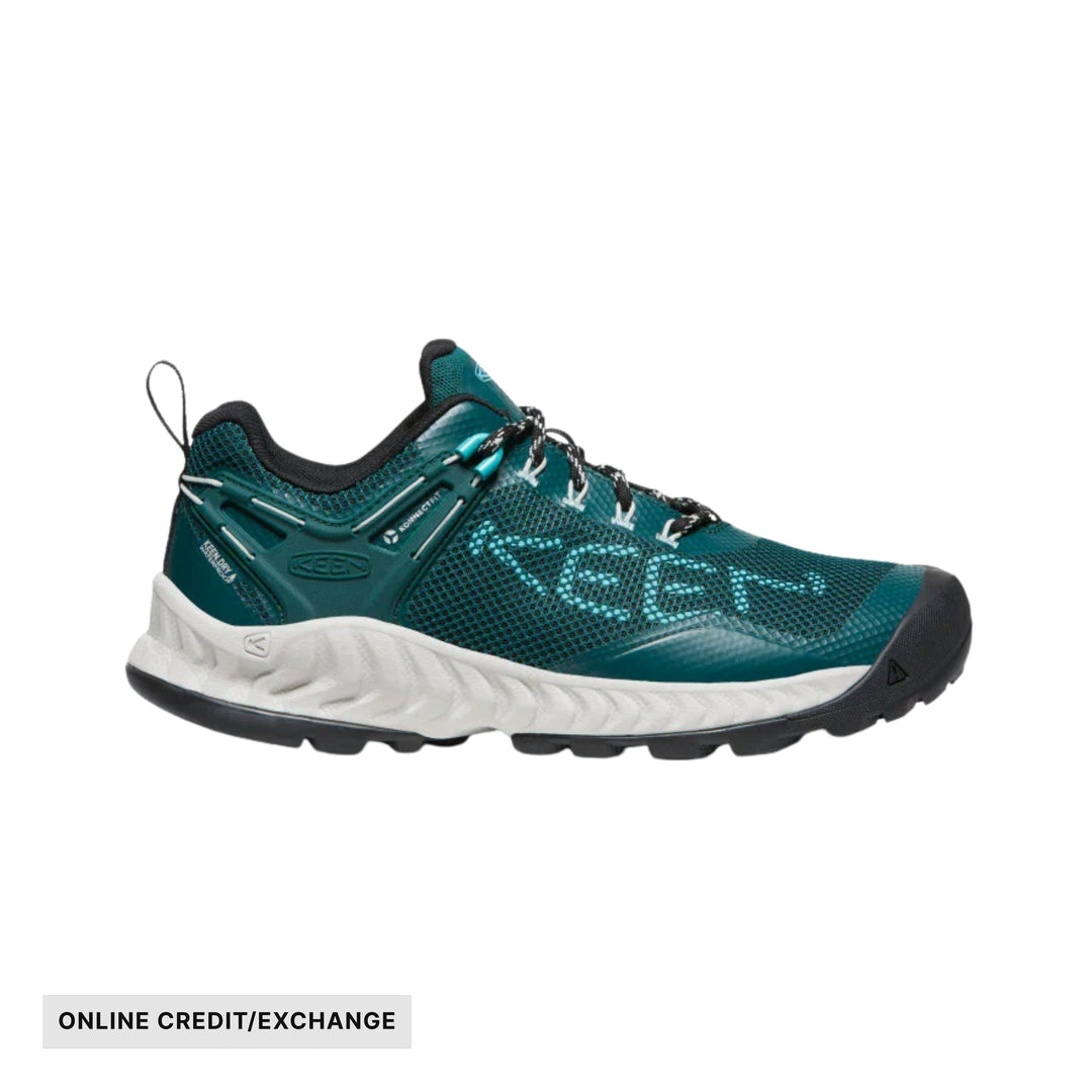 KEEN Women's Nxis Evo Waterproof Hiking Shoes - Sea Moss/ Ipanema - ONLINE CREDIT/EXCHANGE - Lenny's Shoe & Apparel