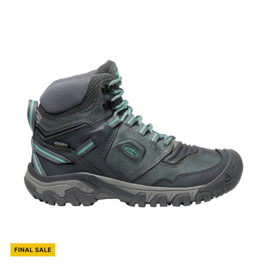 KEEN Women's Ridge Flex Mid Waterproof Boot - Steel Grey/Porcelain - FINAL SALE - Lenny's Shoe & Apparel