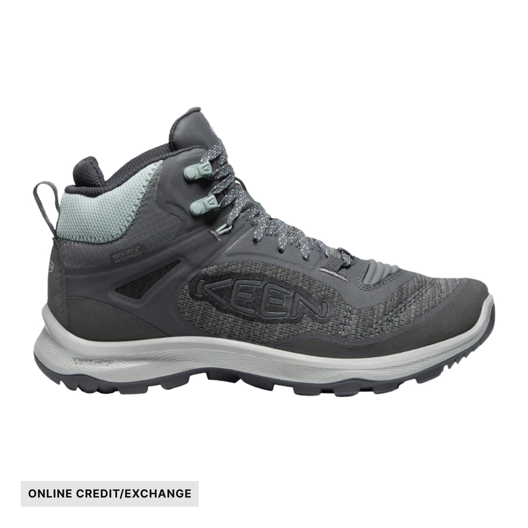 KEEN Women's Terradora Flex Mid Waterproof Hiking Boots - Magnet/Cloud Blue - ONLINE CREDIT/EXCHANGE - Lenny's Shoe & Apparel