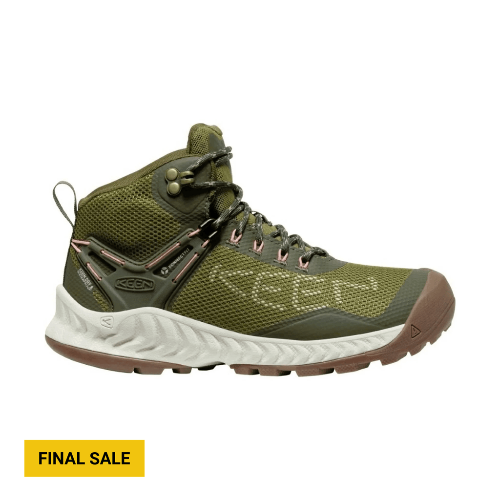 KEEN Women's NXIS EVO Waterproof Boot - Olive Drab/Birch - Lenny's Shoe & Apparel