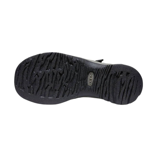 Black textured rubber outsole with KEEN logo at center