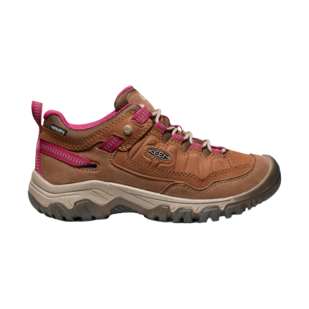 KEEN Women's Targhee IV Waterproof Hiking Shoe - Bison/Beaujolais - Lenny's Shoe & Apparel